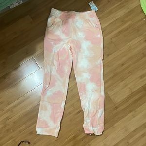 pink tie dye sweatpants